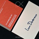 Duplexed Letterpress Business Cards for Graphic Designer
